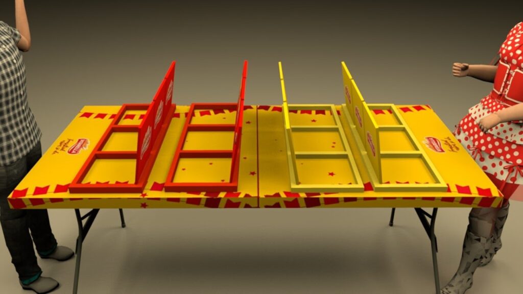 layout da mesa de jogo